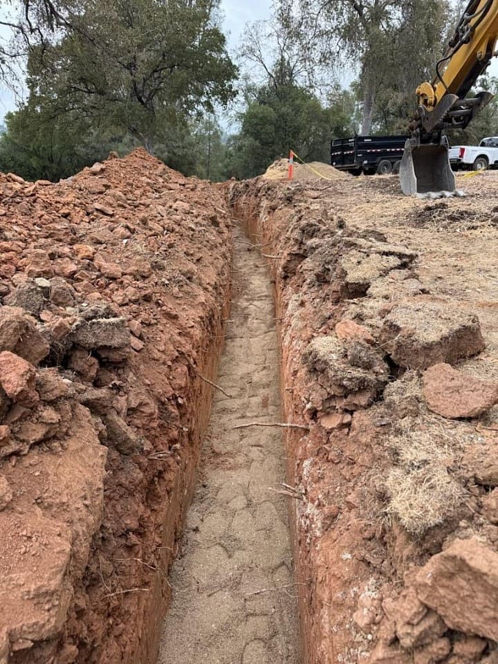 Underground conduit work photographed by Northstar Electric
