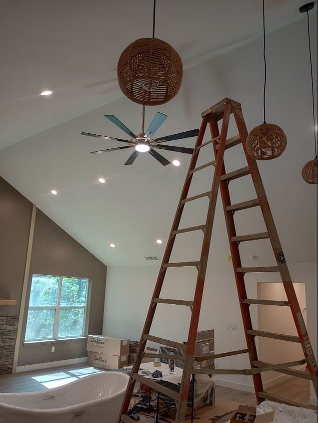 Interior lighting upgrade photographed by Northstar Electric