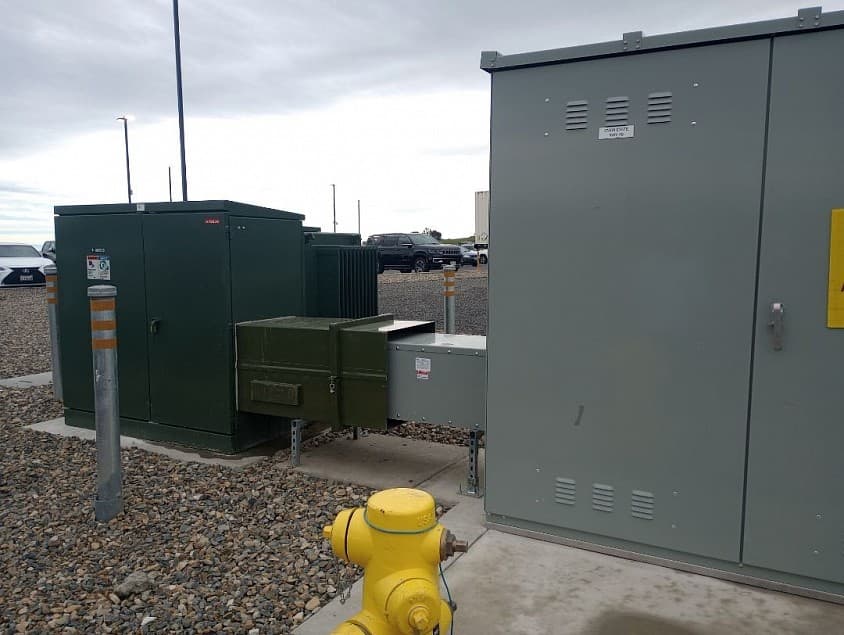 Commercial utility infrastructure photographed by Northstar Electric