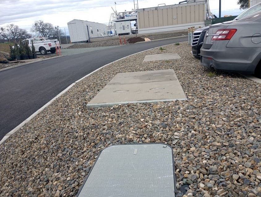 Underground conduit work photographed by Northstar Electric
