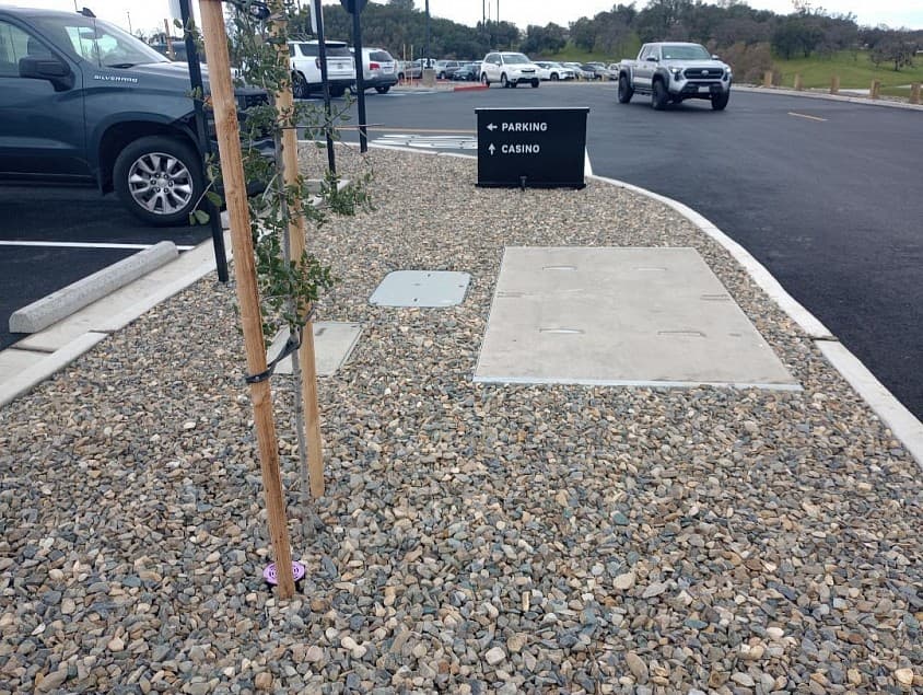Underground conduit work photographed by Northstar Electric
