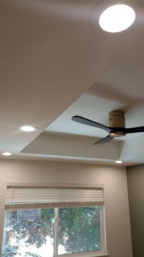 Interior lighting upgrade photographed by Northstar Electric