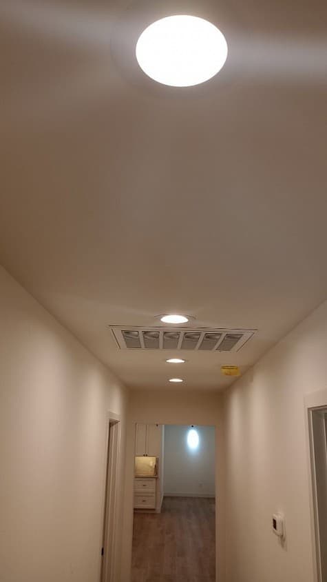Interior lighting upgrade photographed by Northstar Electric